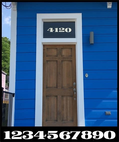 House number decals — NOLA Sign Shop New Orleans